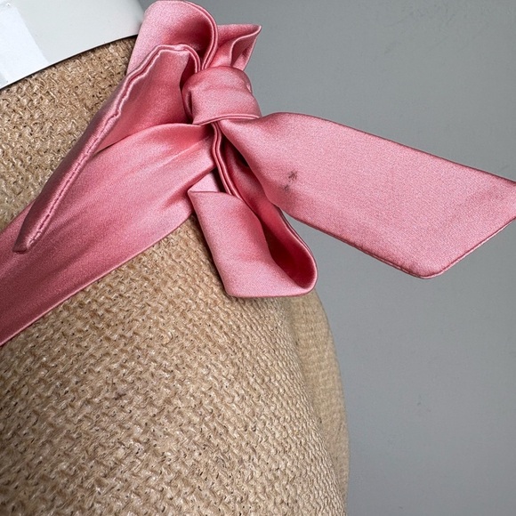 Bebe Black & Pink Floral Dress Y2K Size Medium - Picture 13 of 13